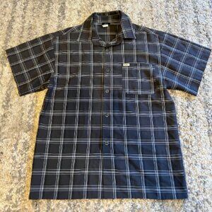 Grey Skate Button up Shirt Men's L